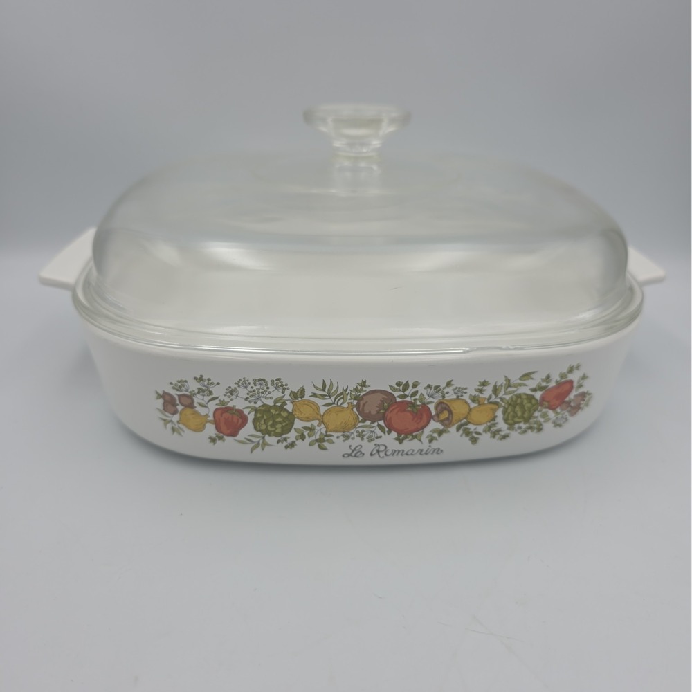 Vintage Corning Ware Spice of Life La Romarin A-10-B 10x10x2 Casserole READ